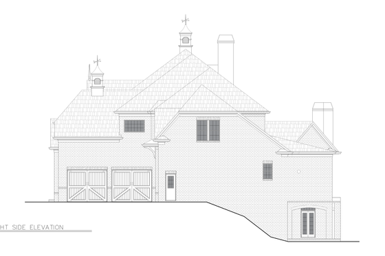Exterior - Other Elevation for Traditional House Plan #54-695 - 4 bed, 3 bath