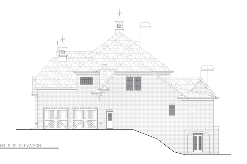 Dream House Plan - Exterior - Other Elevation for Traditional House Plan #54-695 - 4 bed, 3 bath