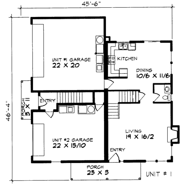 Traditional Floor Plan - Main Floor Plan #303-375