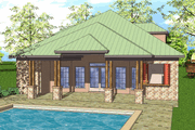 Southern Style House Plan - 2 Beds 2 Baths 1389 Sq/Ft Plan #8-281 