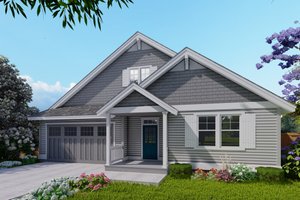 Craftsman Exterior - Front Elevation Plan #53-670