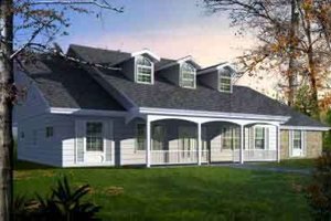 Country Exterior - Front Elevation Plan #1-1477