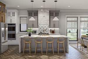 Interior - Kitchen for Beach House Plan #455-291 - 2 bed, 2.5 bath