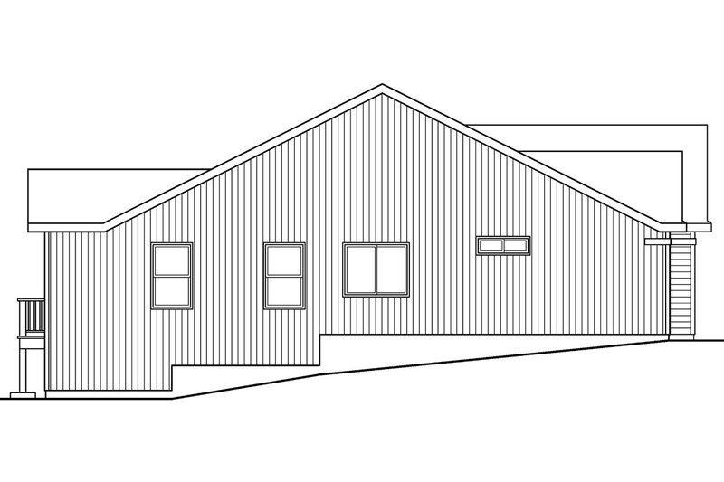 Home Plan - Exterior - Other Elevation House Plan #124-594 - 3 bed, 2 bath