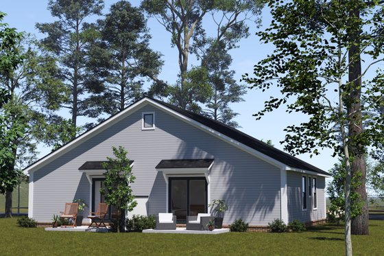 Exterior - Other Elevation 1 for Cottage House Plan #513-2340 - 2 bed, 2 bath