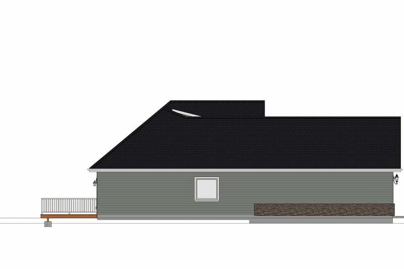 Architectural House Design - Exterior - Other Elevation 1 for Farmhouse House Plan #1109-18 - 3 bed, 2 bath