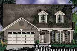 Architectural House Design - Traditional Exterior - Front Elevation Plan #40-122