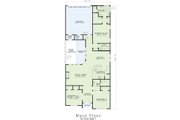European Style House Plan - 3 Beds 2 Baths 1923 Sq/Ft Plan #17-2192 