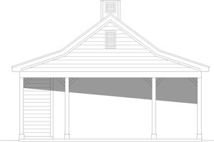 Exterior - Other Elevation 1 for Traditional House Plan #932-357, 0 bath