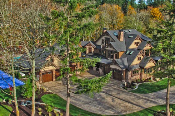 Exterior - Front Elevation 6 for Craftsman House Plan #132-218 - 7 bed, 8.5 bath