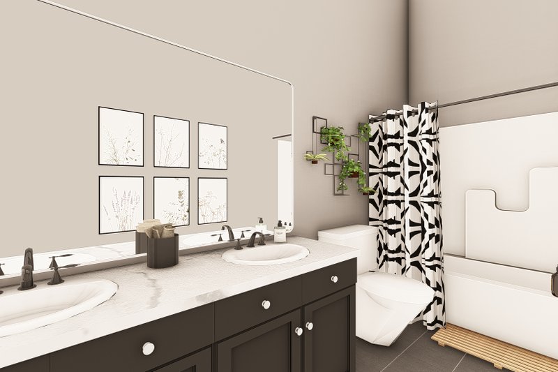 Architectural House Design - Interior - Bathroom for Barndominium House Plan #1064-445 - 2 bed, 1 bath
