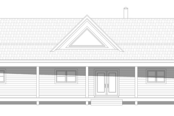 Exterior - Front Elevation 3 for Traditional House Plan #932-421 - 2 bed, 2 bath