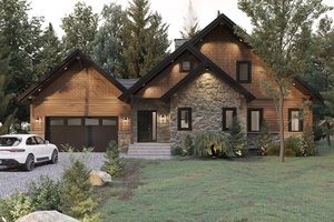 Architectural House Design - Craftsman Exterior - Front Elevation Plan #23-2485