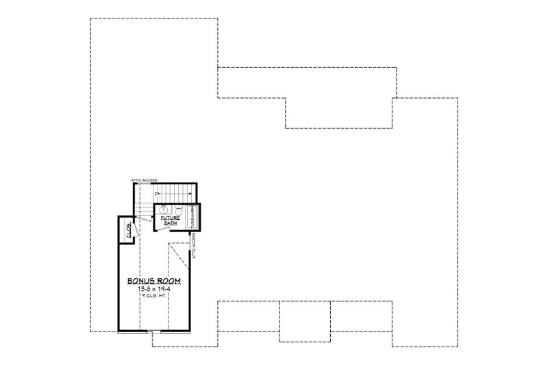 Architectural House Design - Floor Plan - Upper Floor for Farmhouse House Plan #430-199 - 4 bed, 3.5 bath
