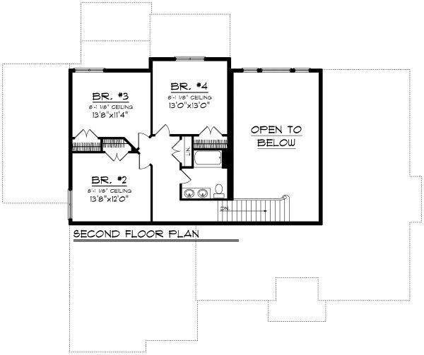 Dream House Plan - European Floor Plan - Upper Floor Plan #70-1179
