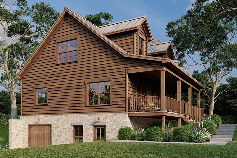 Home Plan - Exterior - Front Elevation 4 for Country House Plan #923-303 - 3 bed, 2.5 bath