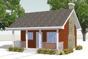 Cottage Style House Plan - 0 Beds 1 Baths 300 Sq/Ft Plan #18-4522 