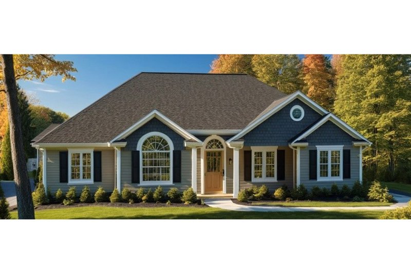 Dream House Plan - Ranch Exterior - Front Elevation Plan #3-113