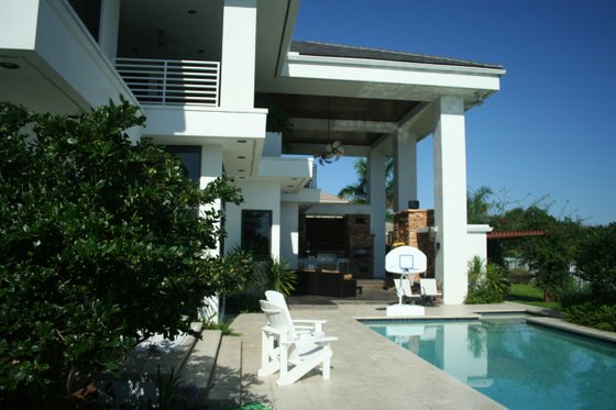 Rear View - 5500 square foot Modern Home