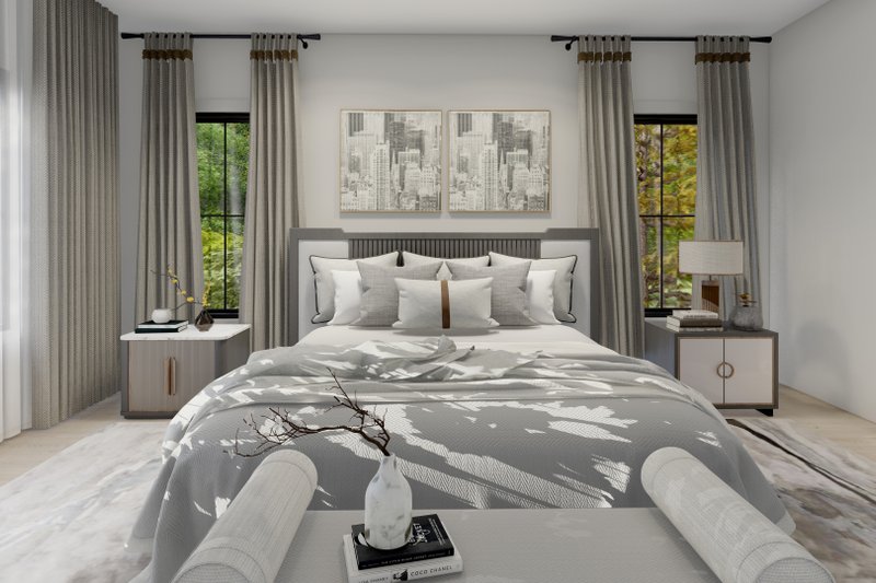 House Blueprint - Interior - Master Bedroom for Country House Plan #1064-285 - 3 bed, 2.5 bath