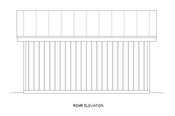 Exterior - Rear Elevation for Contemporary House Plan #932-224, 0 bath