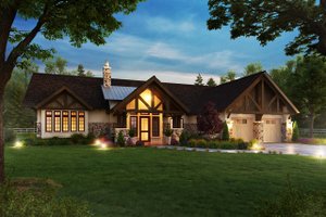 Craftsman Exterior - Front Elevation Plan #942-58
