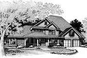 Traditional Style House Plan - 3 Beds 2.5 Baths 2729 Sq/Ft Plan #50-199 