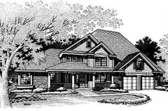 Exterior - Other Elevation for Traditional House Plan #50-199 - 3 bed, 2.5 bath