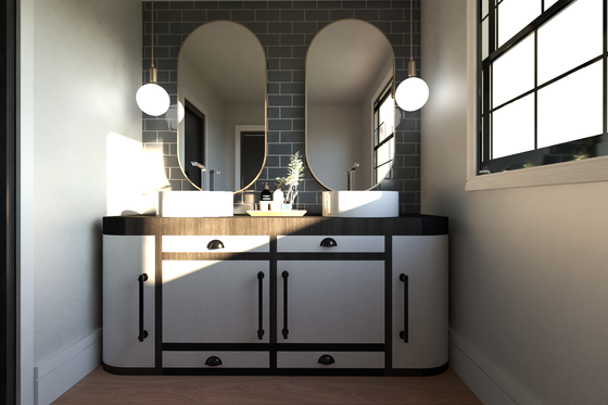 Interior - Bathroom for Barndominium House Plan #1064-307 - 7 bed, 7 bath