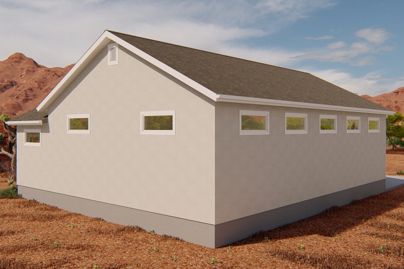 Architectural House Design - Exterior - Rear Elevation for Traditional House Plan #1060-132, 0 bath