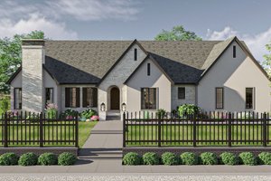 Modern Exterior - Front Elevation Plan #455-372