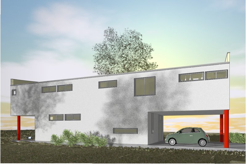 Architectural House Design - Exterior - Other Elevation 1 for Modern House Plan #450-6 - 3 bed, 2.5 bath