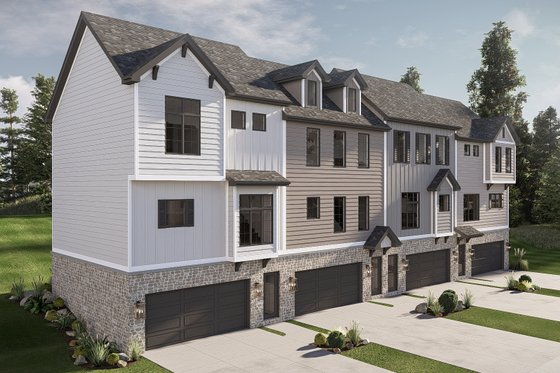 Exterior - Other Elevation 1 for Craftsman House Plan #455-727 - 2 bed, 2.5 bath