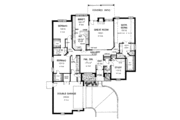 European Style House Plan - 3 Beds 2.5 Baths 2473 Sq/Ft Plan #310-821 