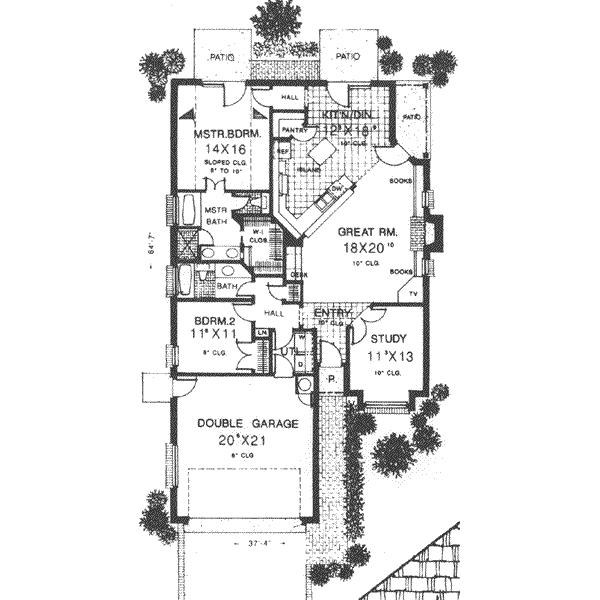 Traditional Floor Plan - Main Floor Plan #310-479