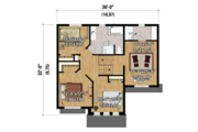 Country Style House Plan - 3 Beds 1 Baths 1760 Sq/Ft Plan #25-4299 