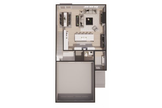 Floor Plan - Main Floor 1 for Farmhouse House Plan #51-1514 - 3 bed, 2.5 bath