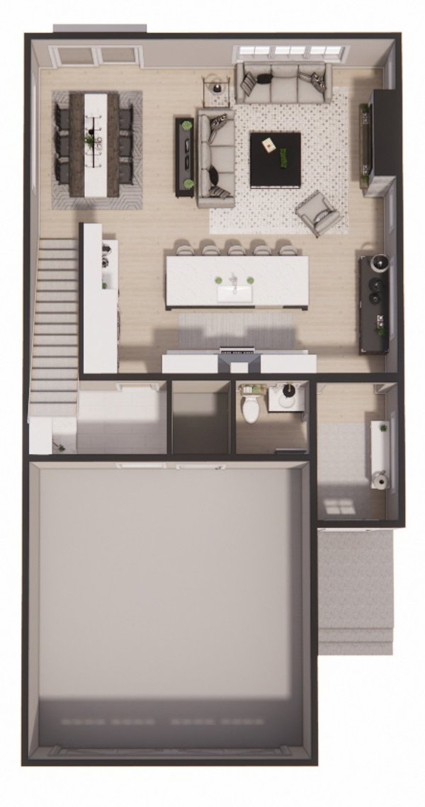 Floor Plan - Main Floor 1 for Farmhouse House Plan #51-1514 - 3 bed, 2.5 bath