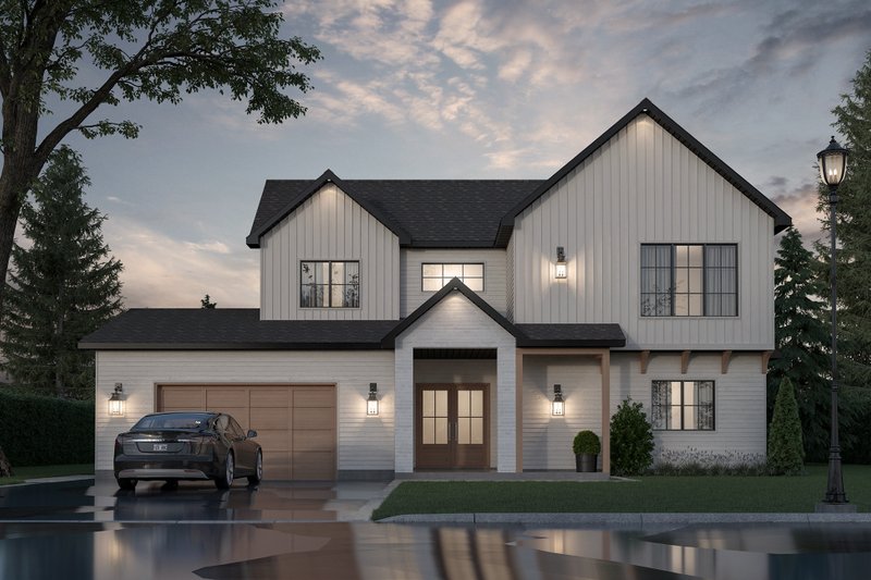 Architectural House Design - Farmhouse Exterior - Front Elevation Plan #23-2848