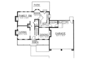 Colonial Style House Plan - 3 Beds 2.5 Baths 1676 Sq/Ft Plan #98-210 