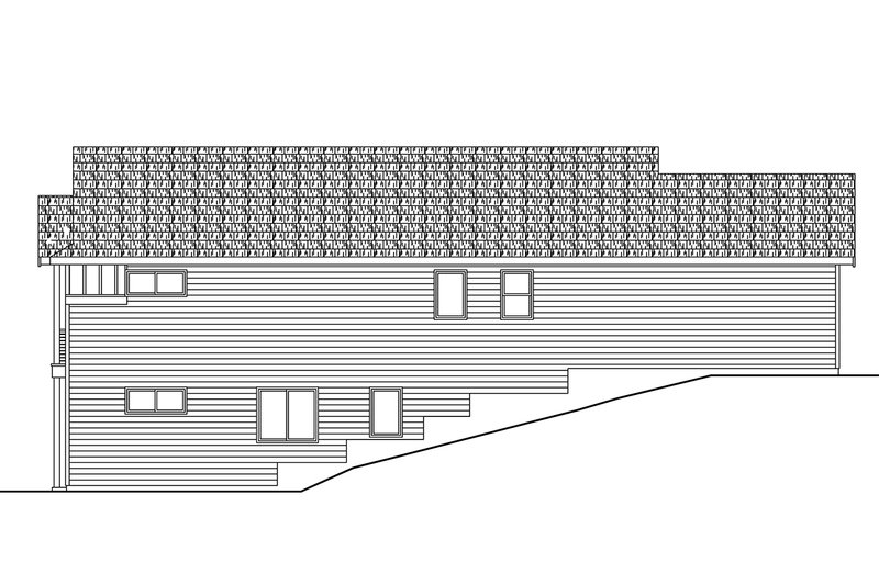 House Blueprint - Exterior - Other Elevation 1 for Cottage House Plan #124-1463 - 3 bed, 2 bath