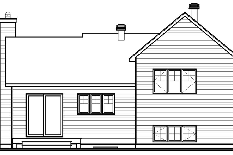 Dream House Plan - Exterior - Other Elevation House Plan #23-138 - 2 bed, 1 bath