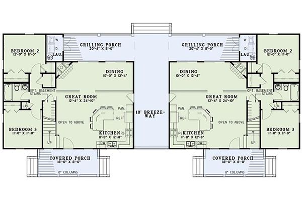 Architectural House Design - Cottage Floor Plan - Main Floor Plan #17-2565