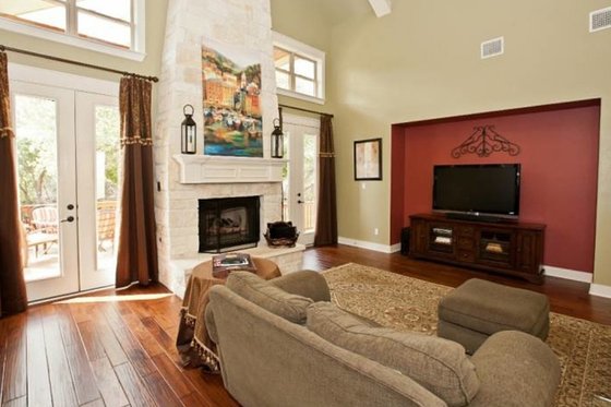 Interior - Family Room 1 for Craftsman House Plan #80-205 - 4 bed, 3.5 bath