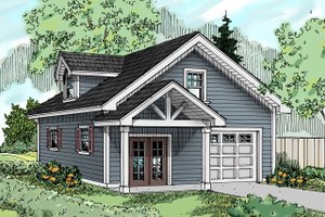 Craftsman Exterior - Front Elevation Plan #124-1069