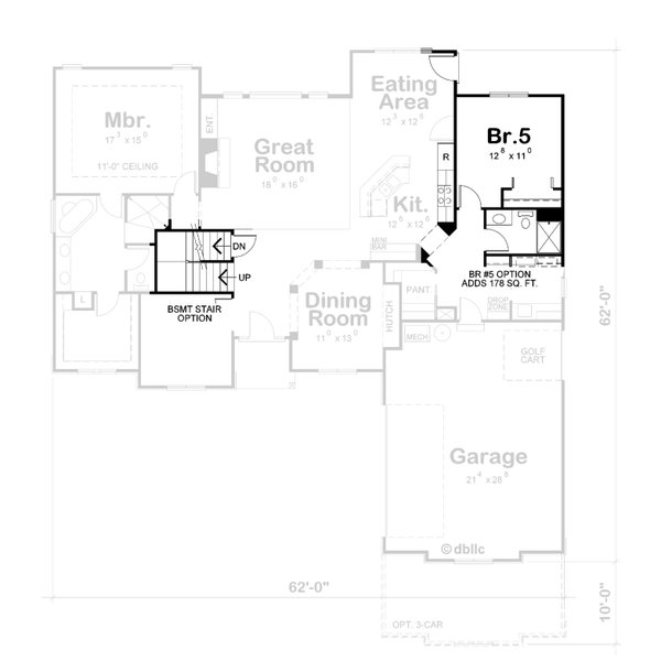Architectural House Design - Floor Plan - Other Floor for Modern House Plan #20-2663 - 4 bed, 4.5 bath