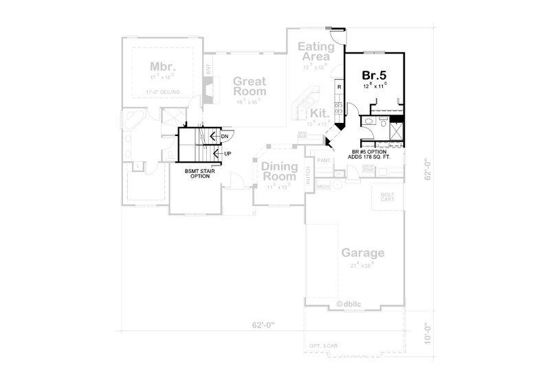 Architectural House Design - Floor Plan - Other Floor for Modern House Plan #20-2663 - 4 bed, 4.5 bath