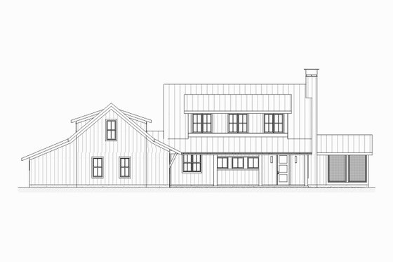 Exterior - Front Elevation 5 for Farmhouse House Plan #901-103 - 3 bed, 2.5 bath