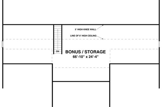Floor Plan - Other Floor for Traditional House Plan #56-606 - 2 bed, 2.5 bath
