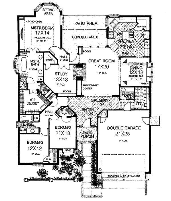 European Floor Plan - Main Floor Plan #310-814